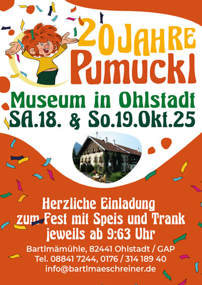 Pumuckl lädt zum Feiern ein